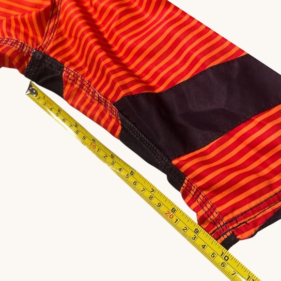 Billabong Rising Sun Board Shorts Mens XXL 42 44 Orange Black Y2K Surf - Picture 12 of 16